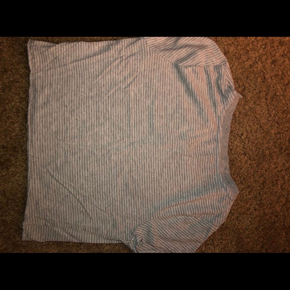 Grey Crop Top